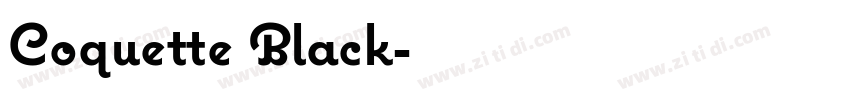 Coquette Black字体转换